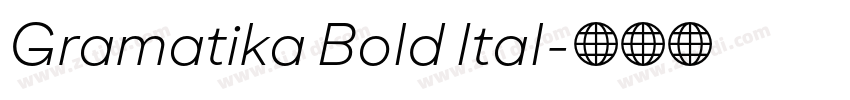 Gramatika Bold Ital字体转换
